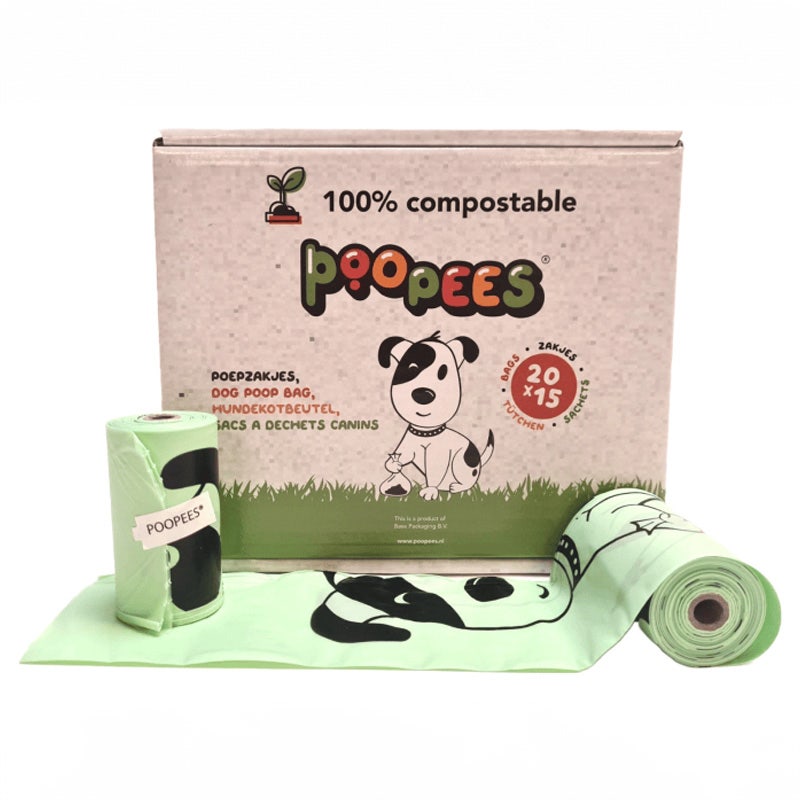 Poopees biologisch afbreekbare hondenpoepzakjes  