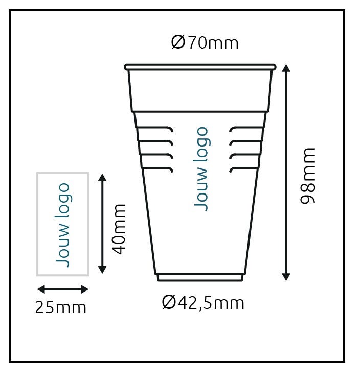 Gepersonaliseerde automatenbeker