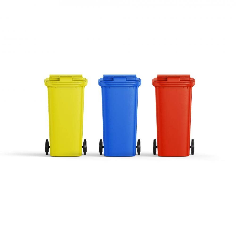 Containers voor vlarema afvalzakken