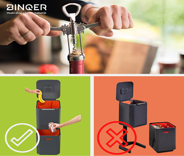 Kurk moet bij GFT of samen met de fles bij het glas