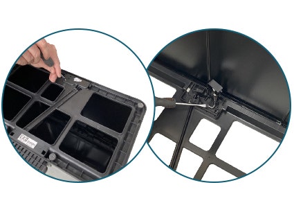 Pinnetje onder uit de demper bij EKO EcoCasa halen