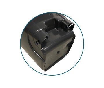 Onderkant afvalcontainer zonder wielen