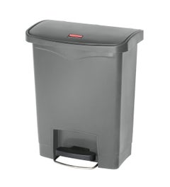 Rubbermaid Slim Jim Front Step pedaalemmer kunststof 30 liter grijs