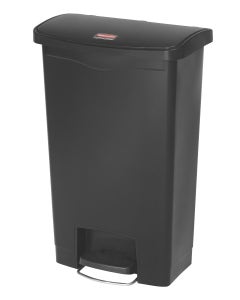 Rubbermaid pedaalemmer kunststof 50 liter zwart