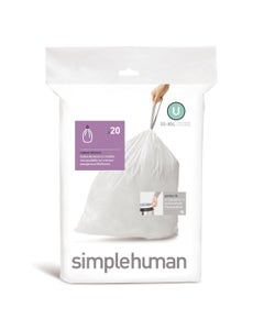 Simplehuman afvalzak code U 55-80 liter - 20 stuks