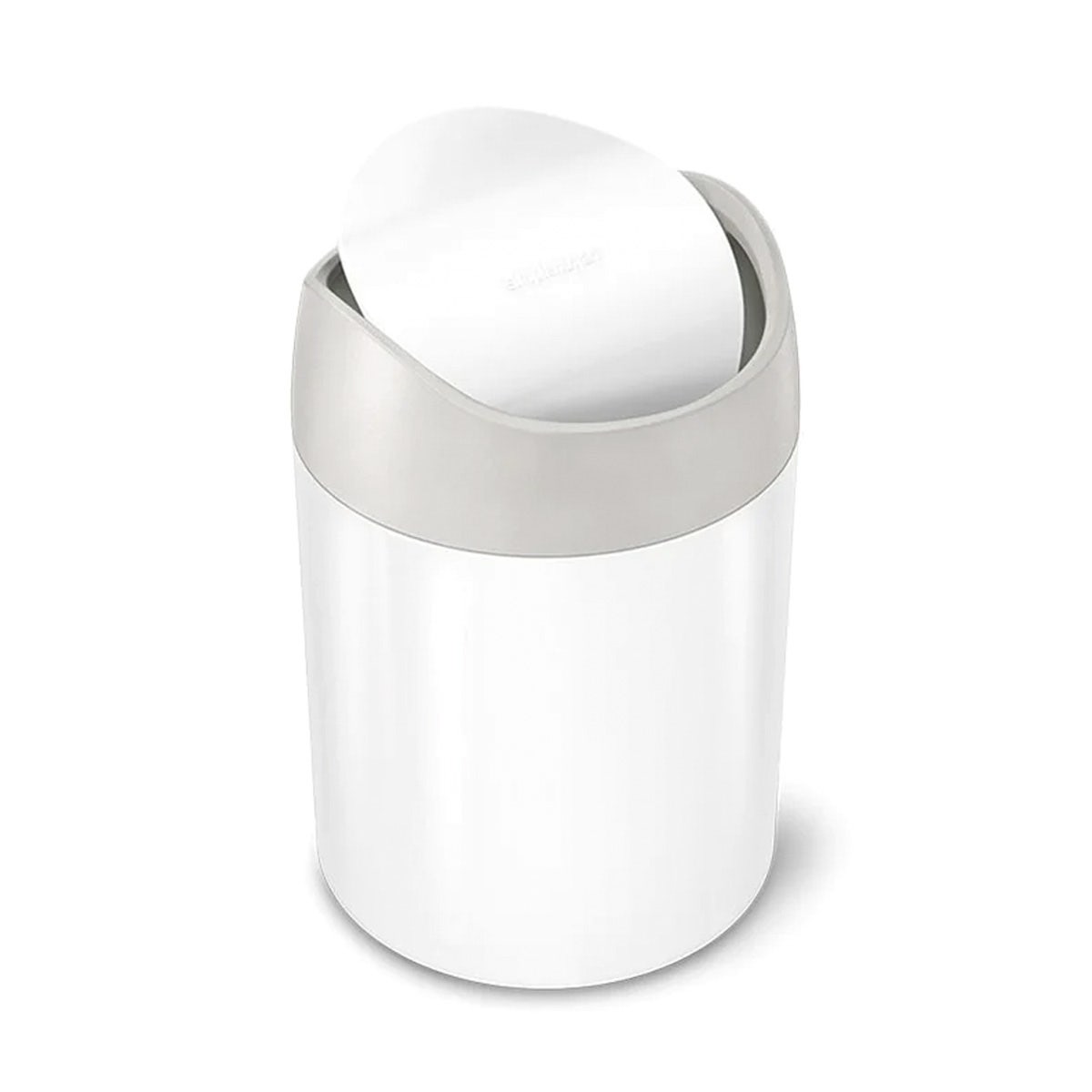 Simplehuman tafelafvalemmer 1,5 liter wit