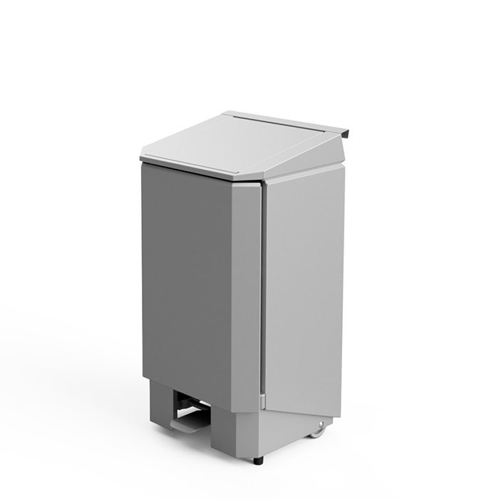 Horeca prullenbak 60 liter roestvrijstaal - HACCP afvalbak