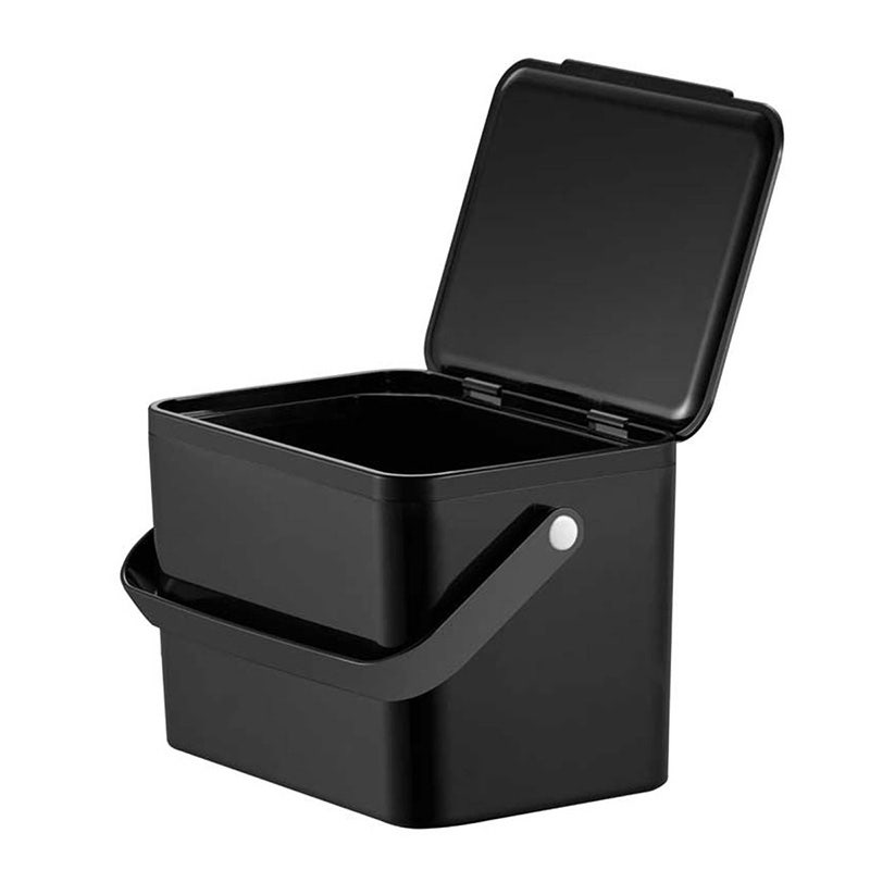 EKO Foodwaste Caddy afvalemmer GFT 4 liter zwart