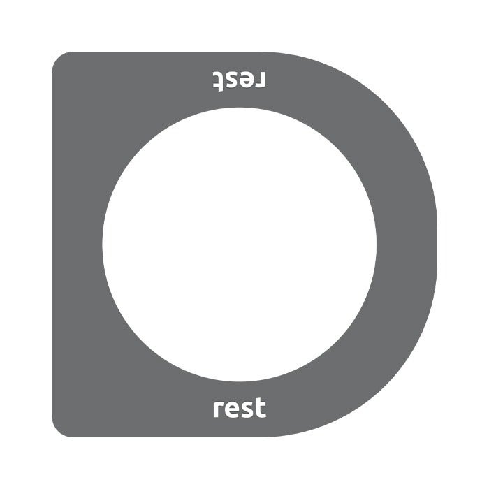 Sticker Triomf restafval grijs