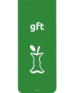 Sticker 121x300 mm GFT groen