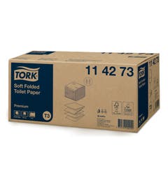 Tork T3 Toiletpapier zacht gevouwen 2-laags premium - pak 30 rollen - 114273