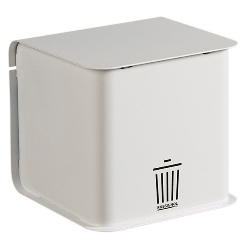 Bureau afvalbak wit 
