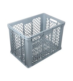 Stapelbak kunststof geperforeerd 600x400x410 mm 82 liter grijs - Euronorm