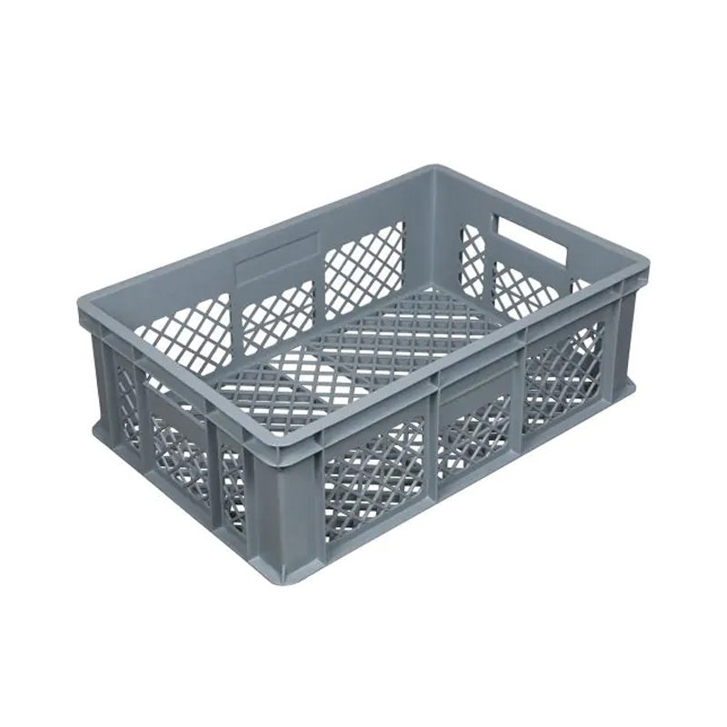 Stapelbak kunststof geperforeerd 600x400x200 mm 40 liter grijs - Euronorm