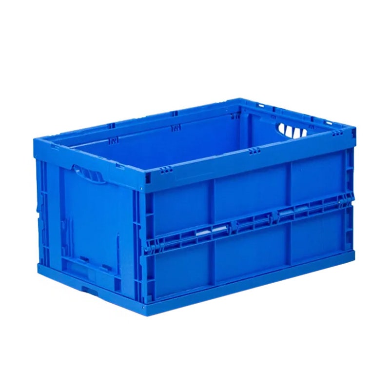 Vouwbare bak 600x400x320 mm 66 liter blauw - volledig uitgeklapt