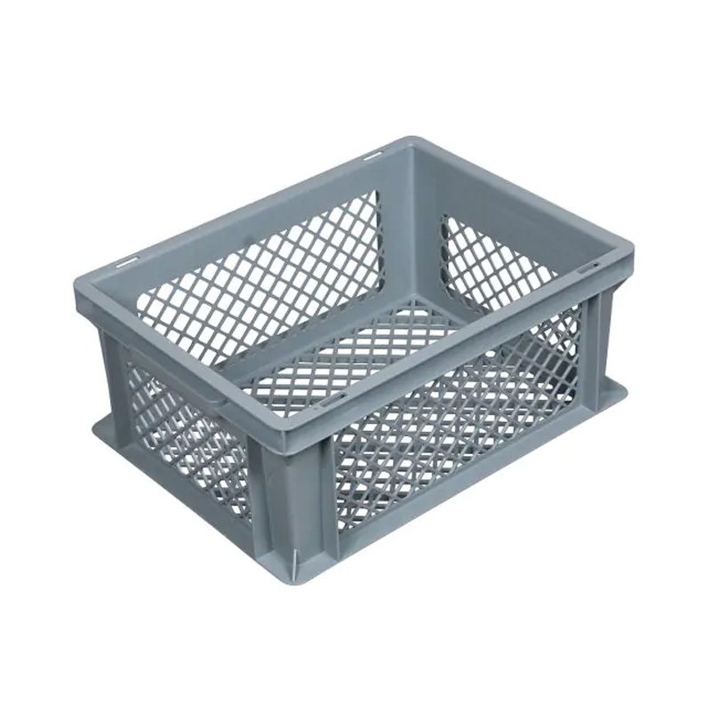 Stapelbak kunststof geperforeerd 400x300x170 mm 16 liter grijs - Euronorm