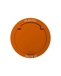 Klep split staal oranje