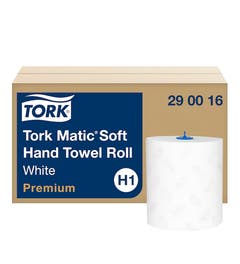 Tork H1 handdoekrol Matic premium, zacht - 100 meter x 21 cm - Pak 6 rollen - 290016