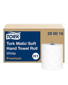 Tork H1 handdoekrol Matic premium, zacht - 100 meter x 21 cm - Pak 6 rollen - 290016