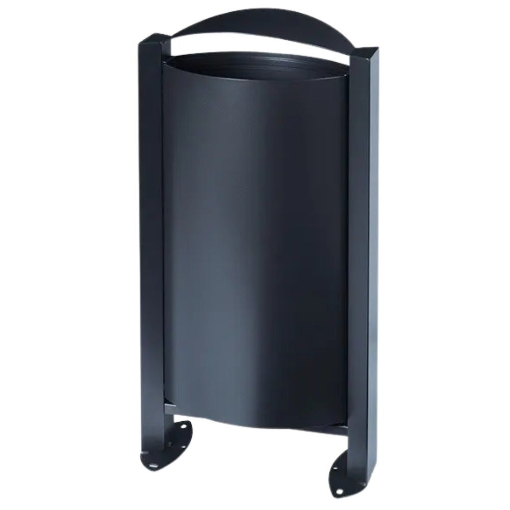 Buitenafvalbak Arkea 60L op voet - Antraciet