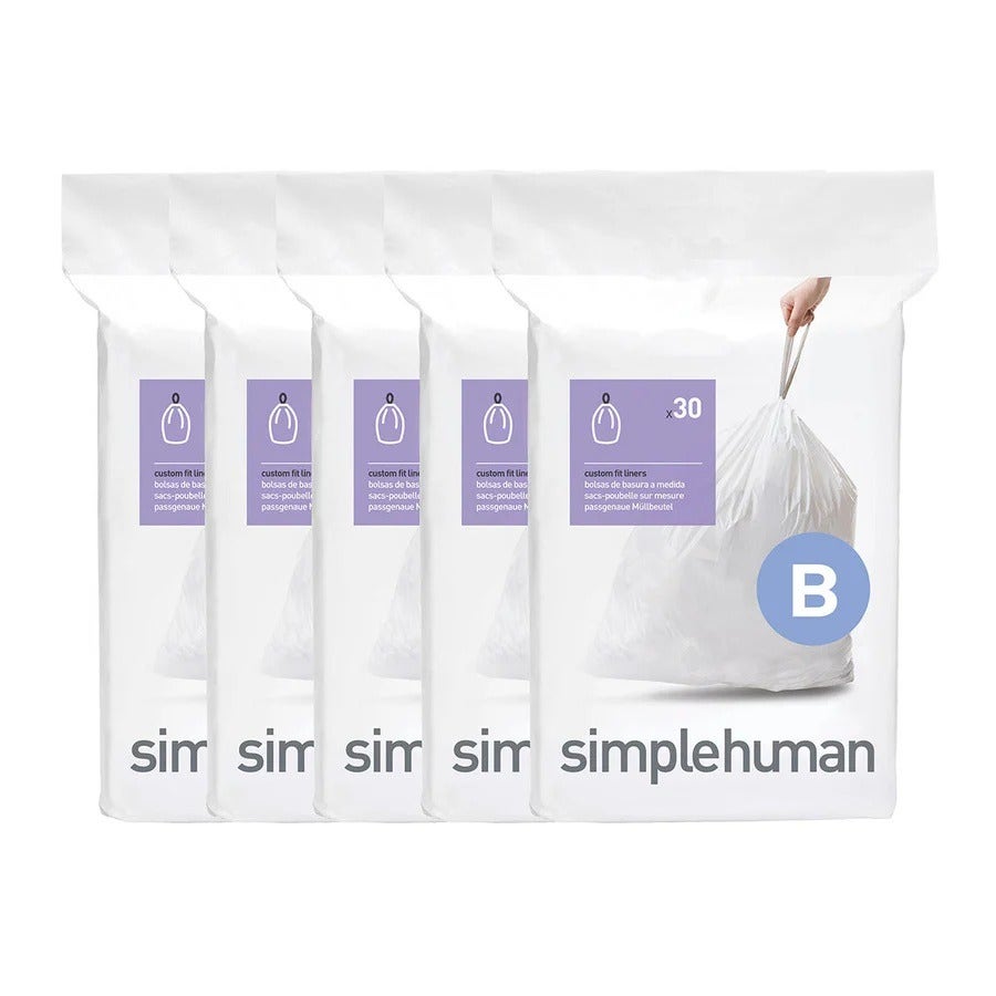Simplehuman afvalzakken code B - 6 liter - 150 stuks