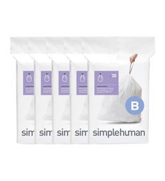 Simplehuman afvalzakken code B - 6 liter - 150 stuks