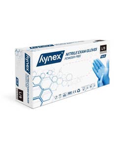 Hynex nitril handschoen blauw ongepoederd - Maat L - Doos 100 st