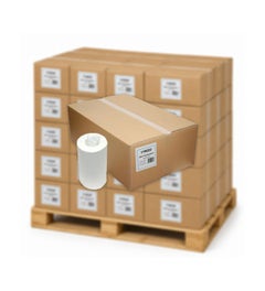 Pallet poetspapier Minirollen kokerloos cellulose 1-laags 120m x 20cm - 44 dozen