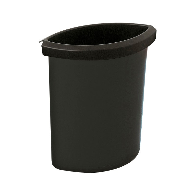 Inzetbakje 6 liter zwart voor HAN papierbak
