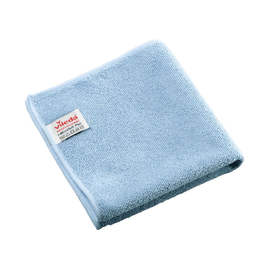 Vileda r-MicroTuff Plus microvezeldoekjes 38x38cm blauw - 5 stuks