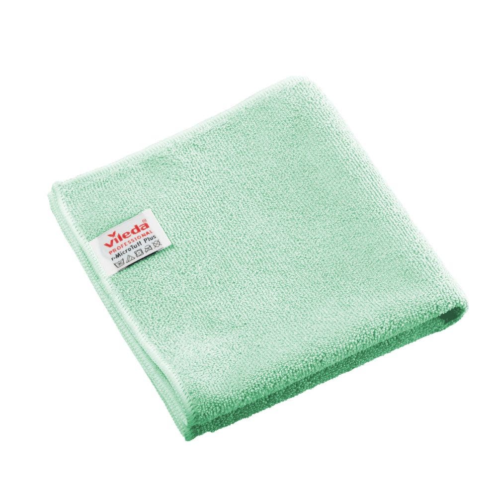 Vileda r-MicroTuff Plus microvezeldoekjes 38x38cm 50 grams groen - 5 stuks