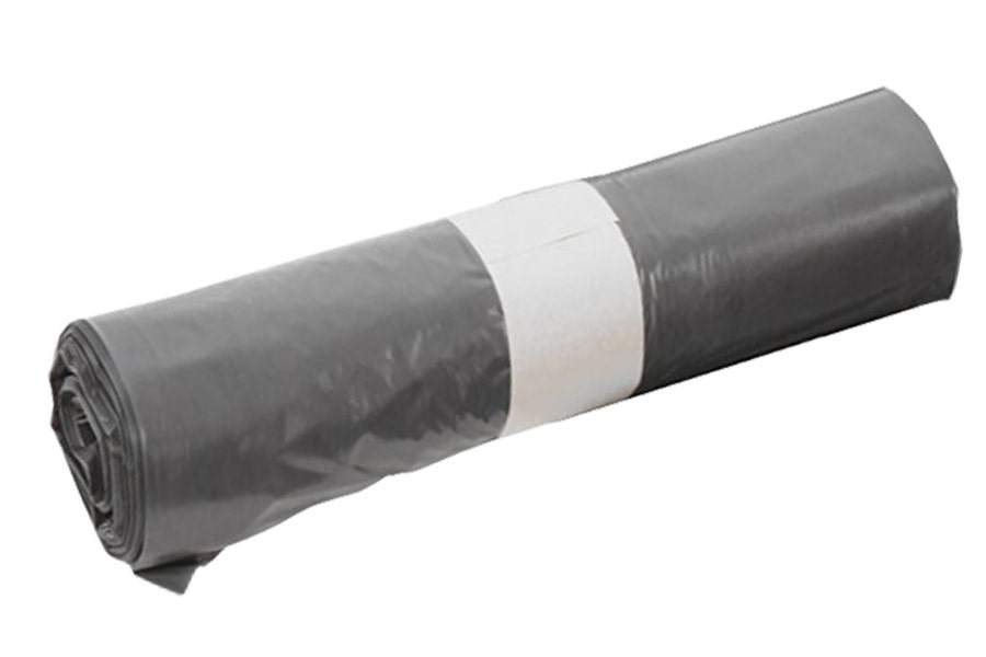 Afvalzakken 50x60 cm T10 HDPE grijs - rolletje à 50 stuks - pedaalmemmer