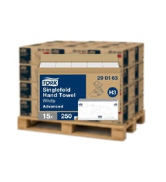 Pallet Tork H3 handdoekpapier Advanced groot V-vouw 2-laags - 32 dozen