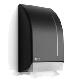 Black Satino handdoekdispenser Z-vouw