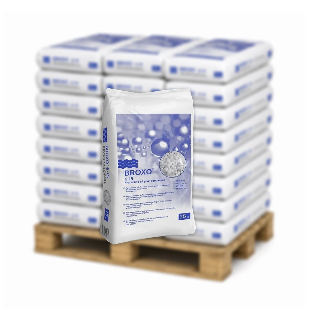 Pallet Broxo onthardingszout 25 kg. (6-15mm) - 40 zakken 