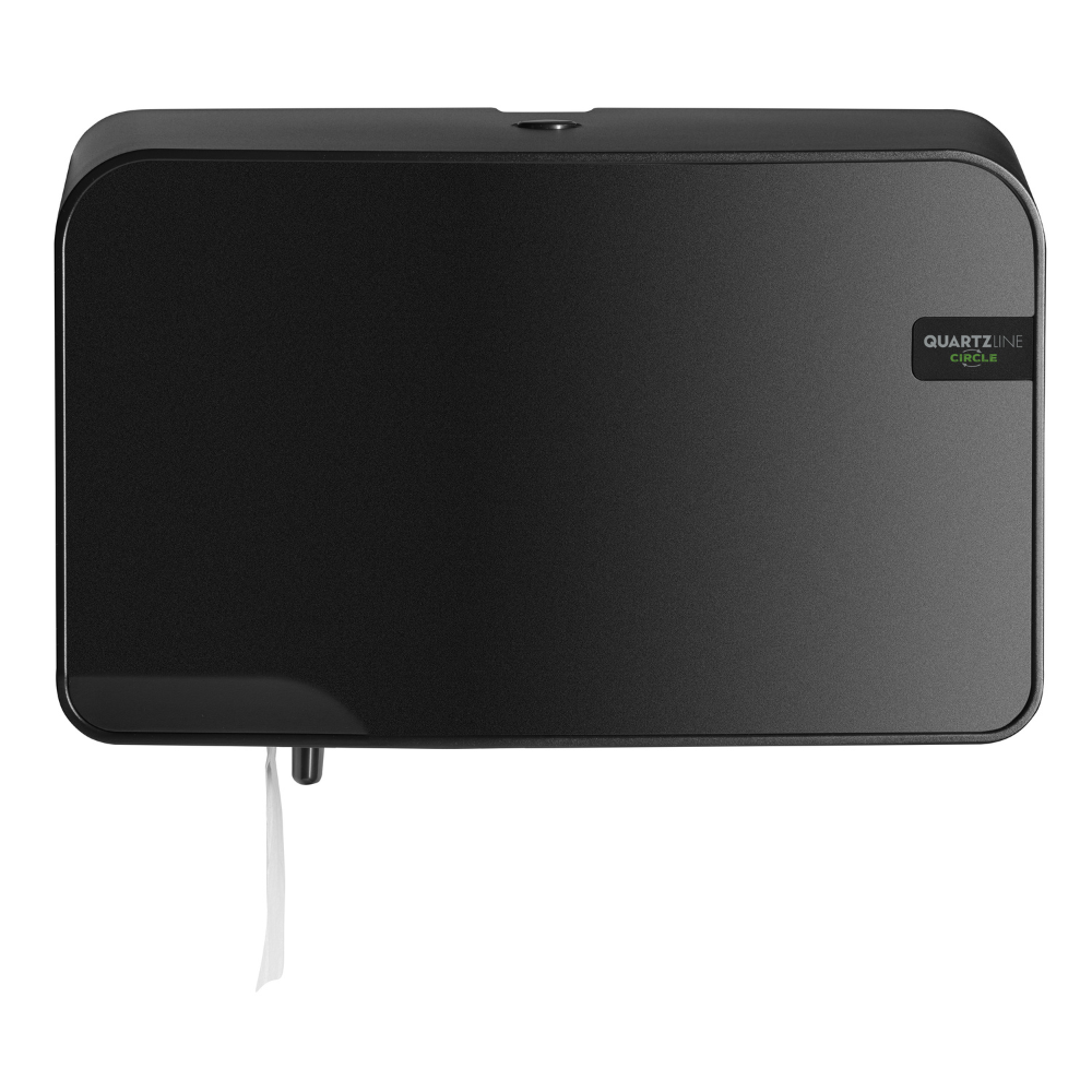 Duo toiletrolhouder zwart