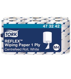 Tork M4 poetspapier Reflex Advanced 1-laags 299,95 meter - Pak 6 rollen - 473242