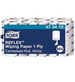 Tork M4 poetspapier ReFlex Premium 1-laags 113,9 meter - Pak 6 rollen - 473412