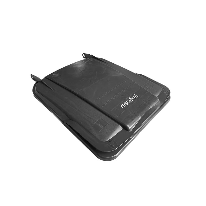 Deksel 240 liter grijs met hotstamp Restafval