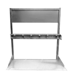 Wegstandaard met stickerbord voor 3x tweewiel met handgrepen