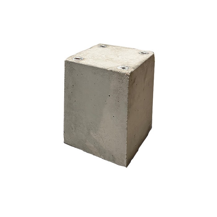 Betonpoer voor wegstandaard afvalcontainer 140 / 240 liter