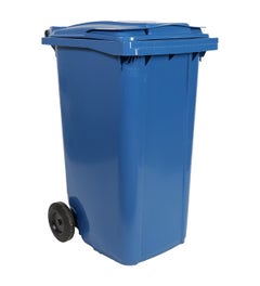 Afvalcontainer 240 liter gerecycled blauw