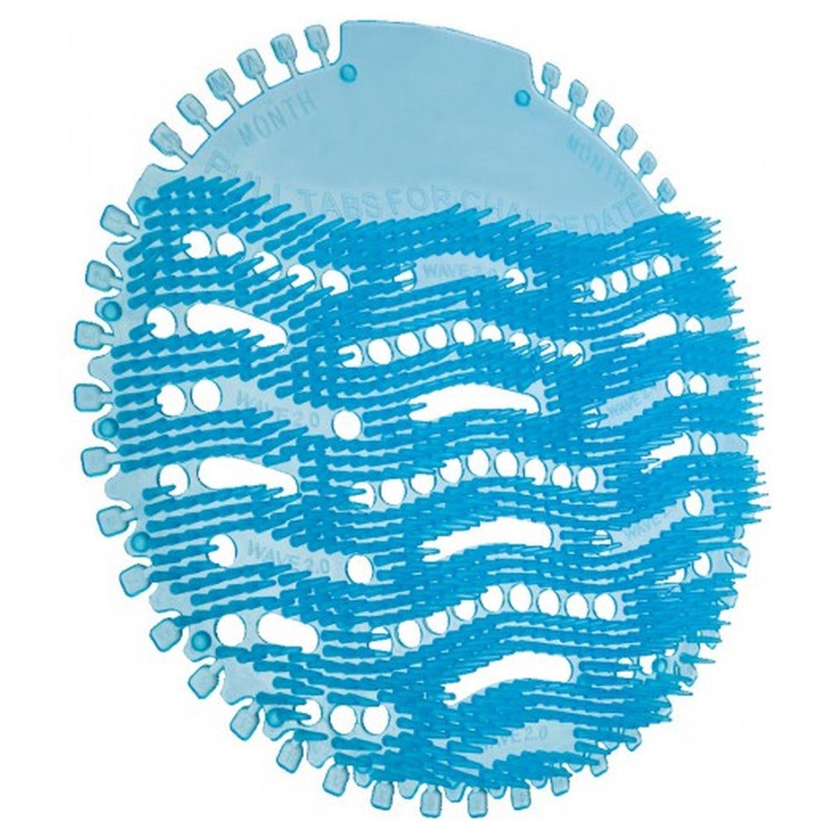 Urinoir matjes WAVE 2.0 blauw - 10 stuks