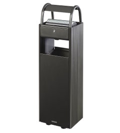 Buitenafvalbak Kopa 30 liter met asbak 6 liter mangaangrijs