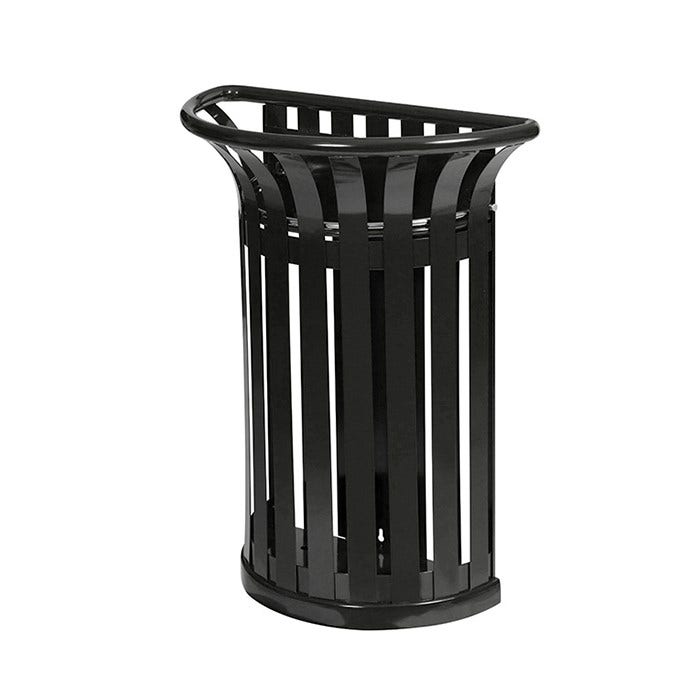 Buitenafvalbak Tulipe paalbevestiging zwart 35 liter