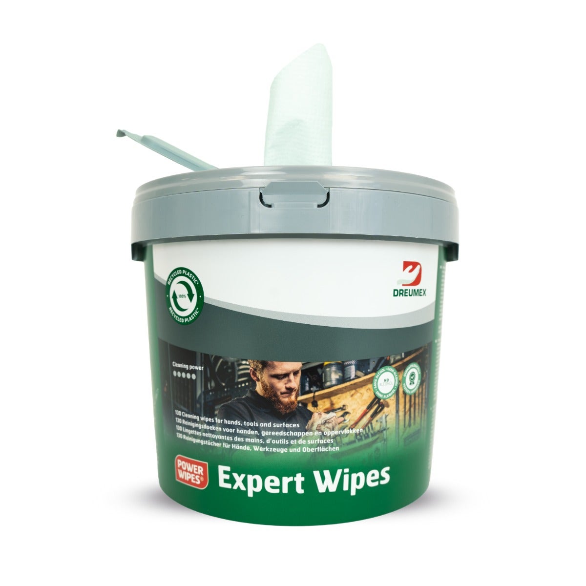 Dreumex Expert Wipes reinigingsdoekjes - Emmer 130 stuks