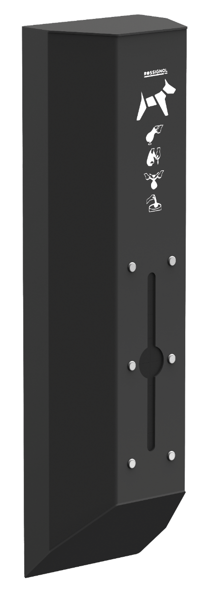 Wanddispenser Arkea mangaangrijs - voor hondenpoepzakjes op rol 200 stuks