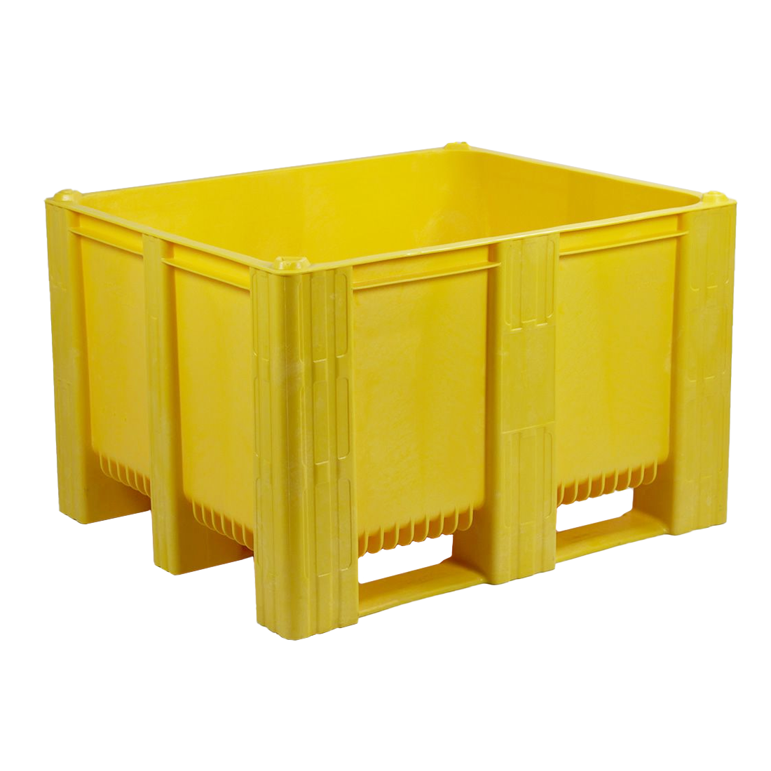 Kunststof palletbox geel 630 liter - Hygiëne palletbox