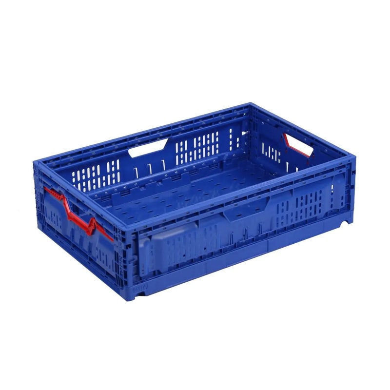 Klapkrat 600x400x172 mm 30 liter blauw
