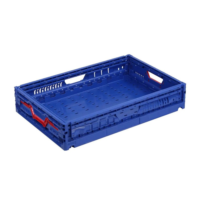 Klapkrat 600x400x122 mm 20 liter blauw